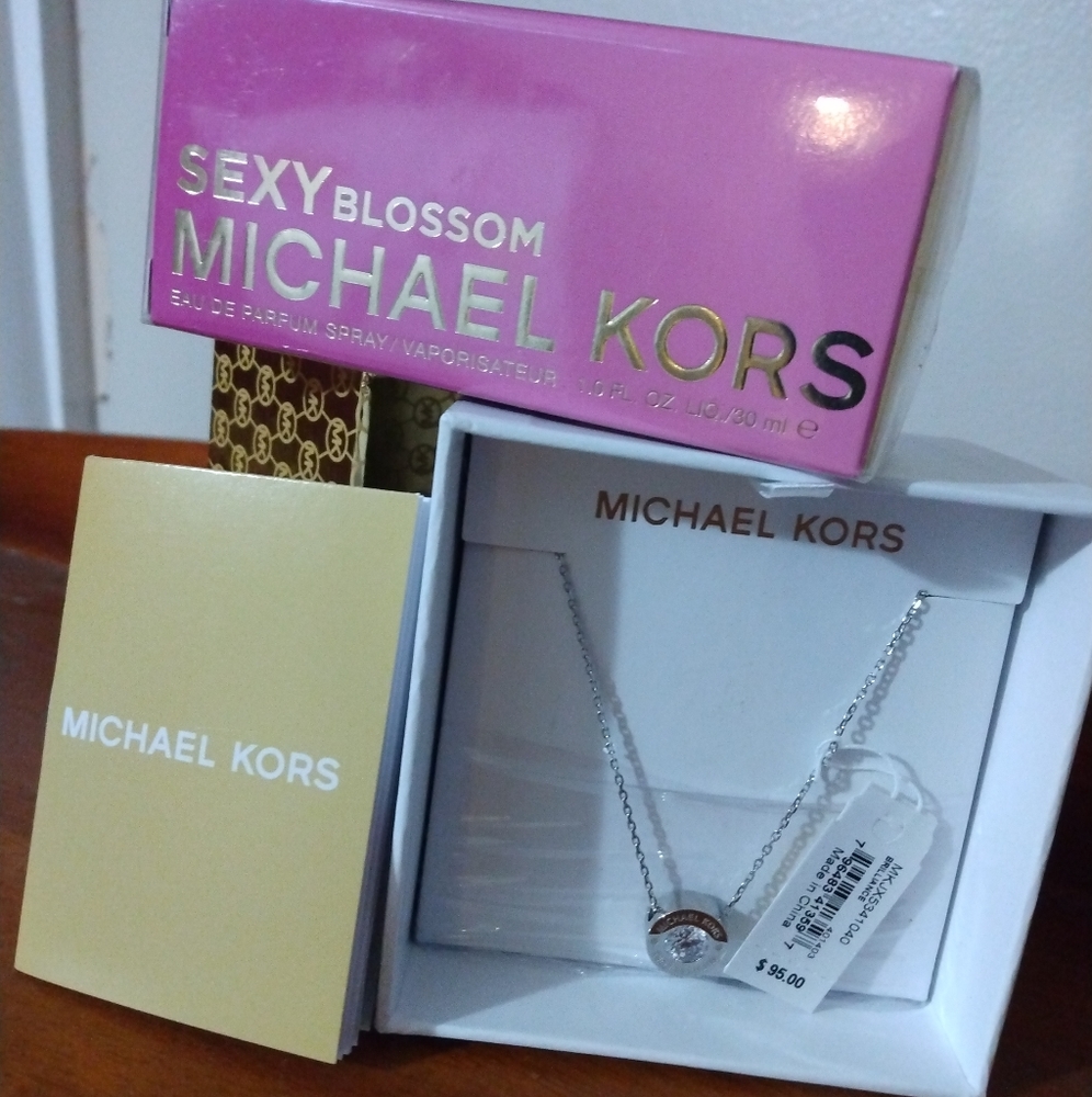 Michael Kors Necklace & Perfume Bundle